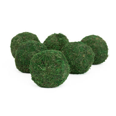 GREEN SHEET MOSS BALLS - 3.5 INCH - Mills Floral Company