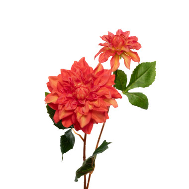 REAL TOUCH DAHLIA 24 INCH ORANGE FLOWERS - Mills Floral Company
