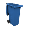 180 Litre Wheelie Bin - Front Offset Right Lid Open