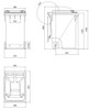 360 Litre Wheelie Bin Schematic