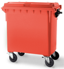 Red 660 Litre Wheelie Bin 