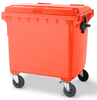 Red 1100 Litre Wheelie Bin