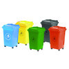 50L Wheeled Litter Bin - Green