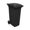 Black Wheelie Bin - 180 Litre