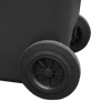 Black Wheelie Bin - 180 Litre - WB180BLA - Wheel