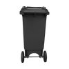 Black Wheelie Bin - 80 Litre Back