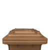 WB140BRN - Brown Wheelie Bin - 140 Ltr Top Closed View Front