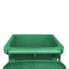 Green Wheelie Bin - 80 Litre Back View Lid Open