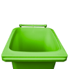 Lime Green Wheelie Bin - 240 Lid Open Front