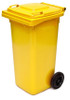 Yellow Wheelie Bin - 120 Litre - WB120YEL
