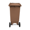 Brown Wheelie Bin - 80 Litre Back View