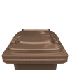 Brown Wheelie Bin - 80 Litre Lid