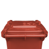 Red Wheelie Bin - 80 Litre Back Lid Closed