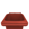 Red Wheelie Bin - 80 Litre Lid Open