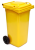 Yellow Wheelie Bin - 140 Litre - WB140YEL