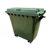 Static Forklift Waste & Recycling Bin - 660 Ltr - Green - BNWBSFB660GRN