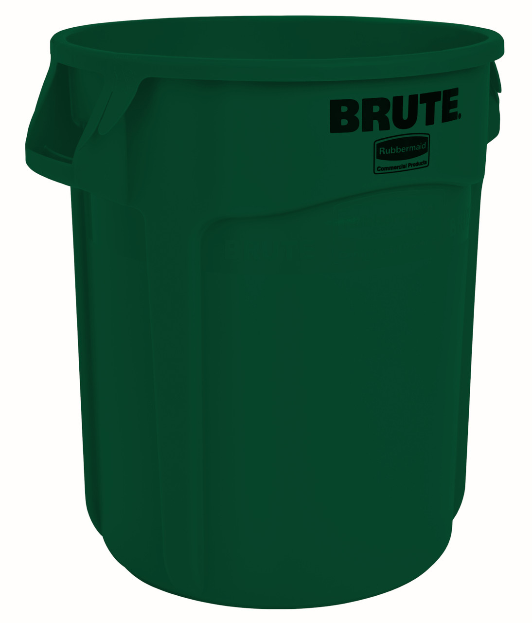 Rubbermaid BRUTE Container - 75.7 Ltr - Dark Green - Wheelie Bin Warehouse