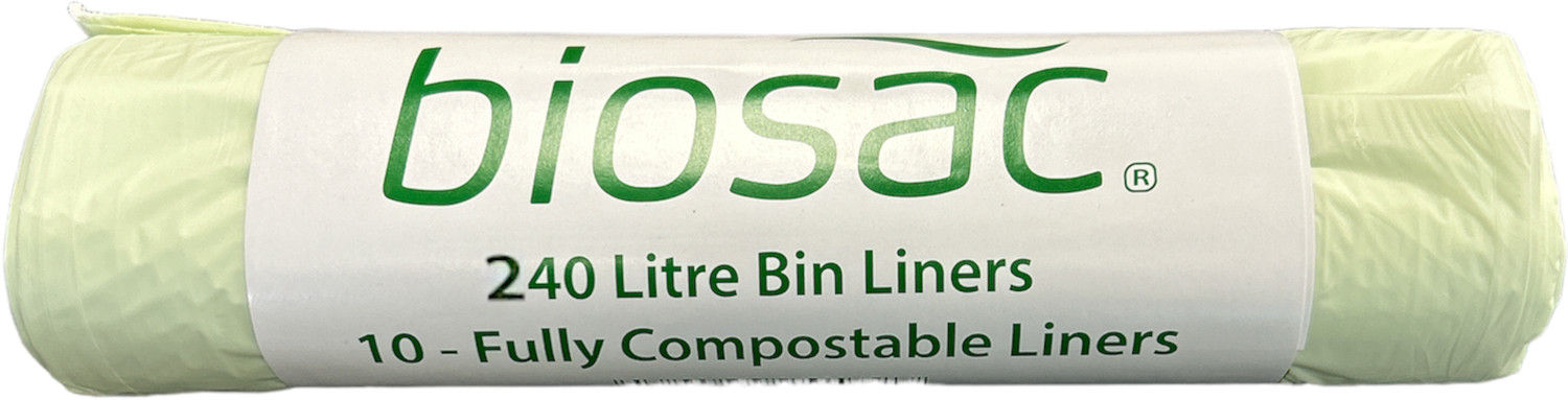 Biosac Compostable Bin Liner 240 Ltr Roll of 10