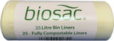 PMCBIO25 - Biosac Compostable Bin Liner - 25 Ltr - Roll of 25