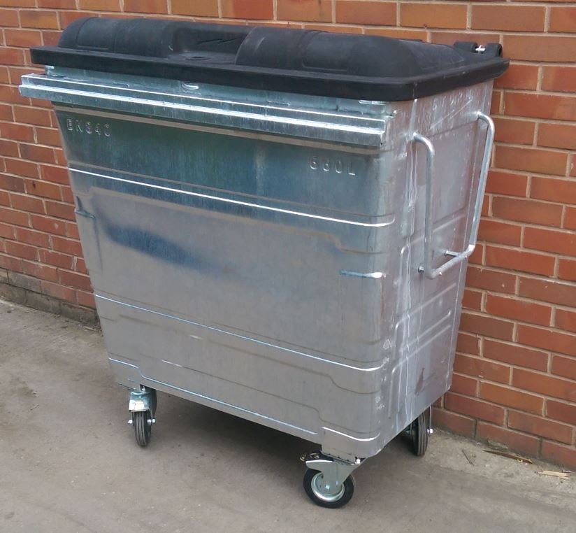 660 Litre Metal Wheelie Bin Wheelie Bin Warehouse