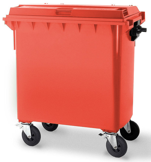 Red Wheelie Bin - 660 Litre - WB660RED