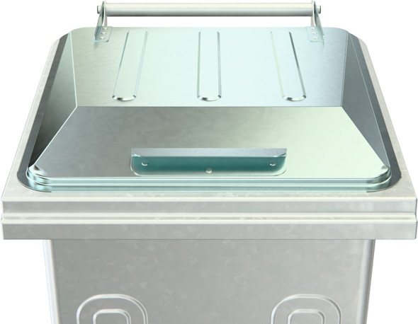 WB240MET - 240 Litre Metal Wheelie Bin - Lid Details WB240MET - 240 Litre Metal Wheelie Bin - Lid Details