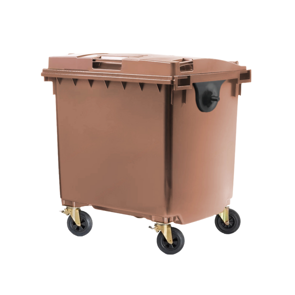 Brown Wheelie Bin - 1100 Litre - WB1100BRN