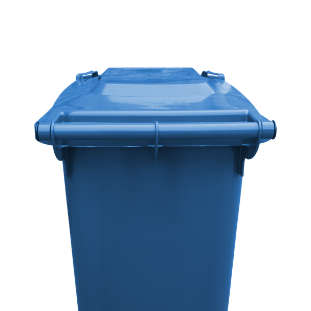 180 Litre Wheelie Bin - Back View Lid Closed