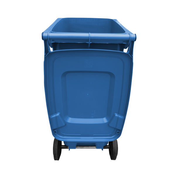 180 Litre Wheelie Bin - Back View Lid Open