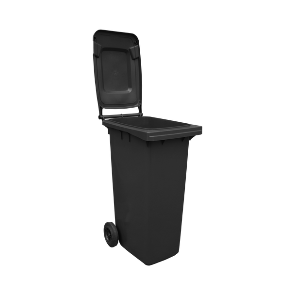 Black Wheelie Bin - 180 Litre
