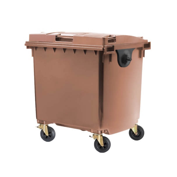 Brown Wheelie Bin - 1100 Litre - WB1100BRN