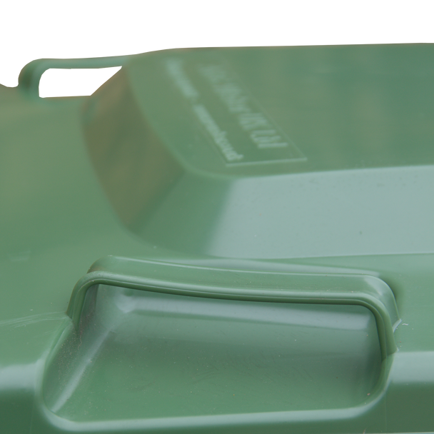 Green Wheelie Bin - 180 Litre - WB180GRN - Side Handle Close