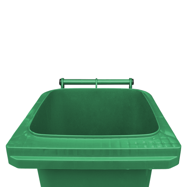 Green Wheelie Bin - 80 Litre Lid Open