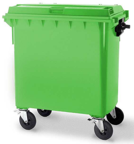 Lime Green Wheelie Bin - 660 Litre - WB660LIM