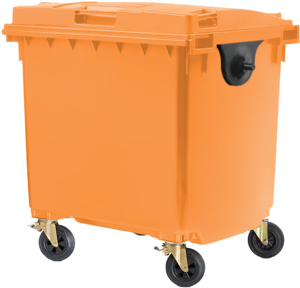 Orange Wheelie Bin - 1100 Litre - WB1100ORA