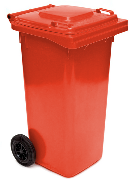 Red Wheelie Bin - 140 Litre - WB140RED