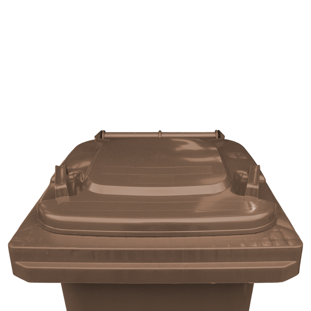 Brown Wheelie Bin - 80 Litre Lid