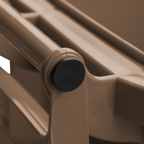 Brown Wheelie Bin - 80 Litre Lid Handle