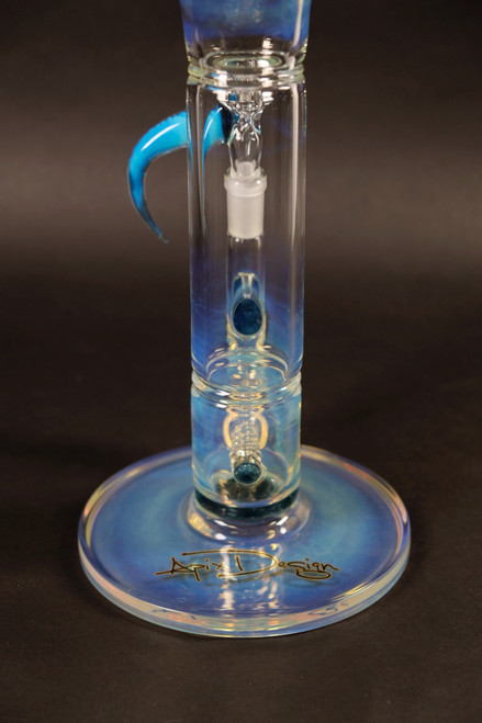 45x5MM Blue Stardust Fumed Stemline W Bend And Color Lip