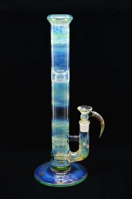 16.5" Amber Purple Custom Mix Color Stemline With Lip Wraps