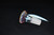 Crushed Opal Crushed Opal Over Black with Red Lip Wrap and Spiral Blue Horn 18mm