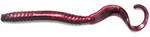 7" Ribbon Tail Red Shad Green Glitter - Image 1
