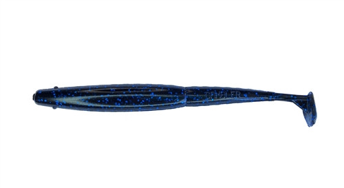 6" Slim EZ Black Blue Glitter - Image 1