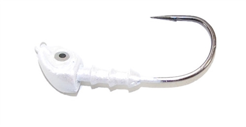 Triple Barb Swimbait Jig 1/2oz 4/0 Pearl - Image 1