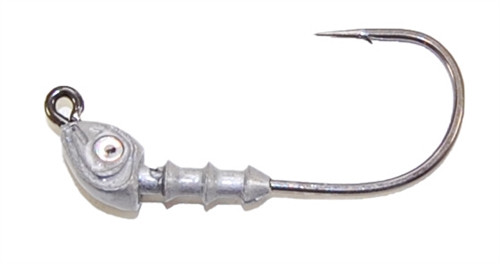 Triple Barb Swimbait Jig 1/8oz 3/0 Unpainted - Image 1