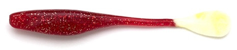 6" Flapp'n Shad Strawberry Glitter White Tail - Image 1