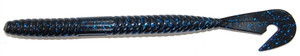 7.5" Burner Worm Worm Black Blue Glitter