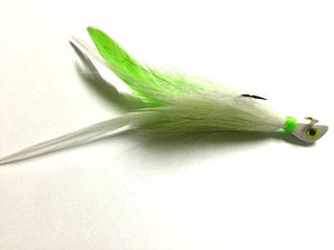 JTK Hair Jig 5/8oz Chartreuse/White JTK Hair Jig 5/8oz Chartreuse/White