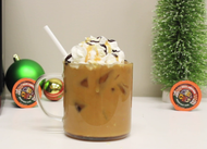 SKINNY White Christmas Iced Coffee