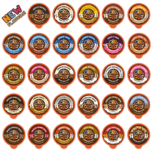 Crazy Cups Flavored Coffee Single Serve Cups for Keurig Brewer Variety Pack Samplers